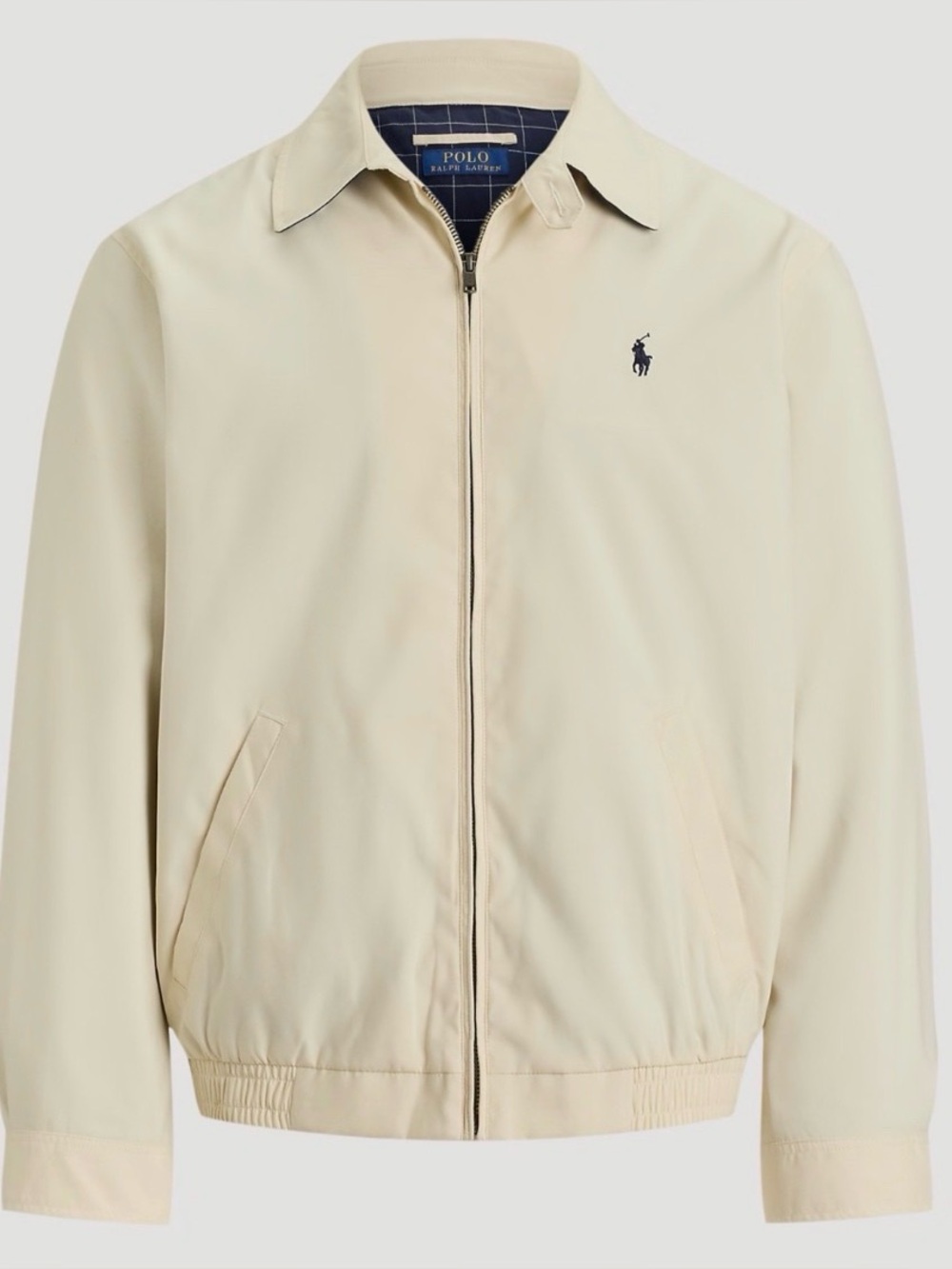 Polo Ralph Lauren STONE Twill Bi Swing Full Zip Windbreaker Style Jacket